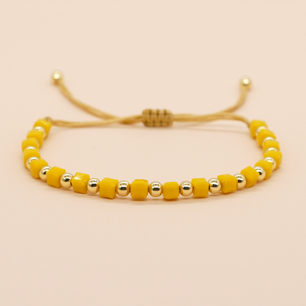 Simple Style Classic Style Solid Color Artificial Crystal Beaded Women's Bracelets display picture 7