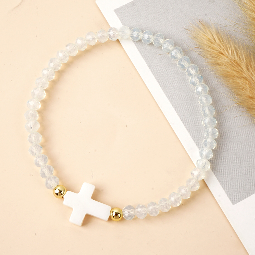 Simple Style Classic Style Solid Color Artificial Crystal Beaded Women's Bracelets display picture 9