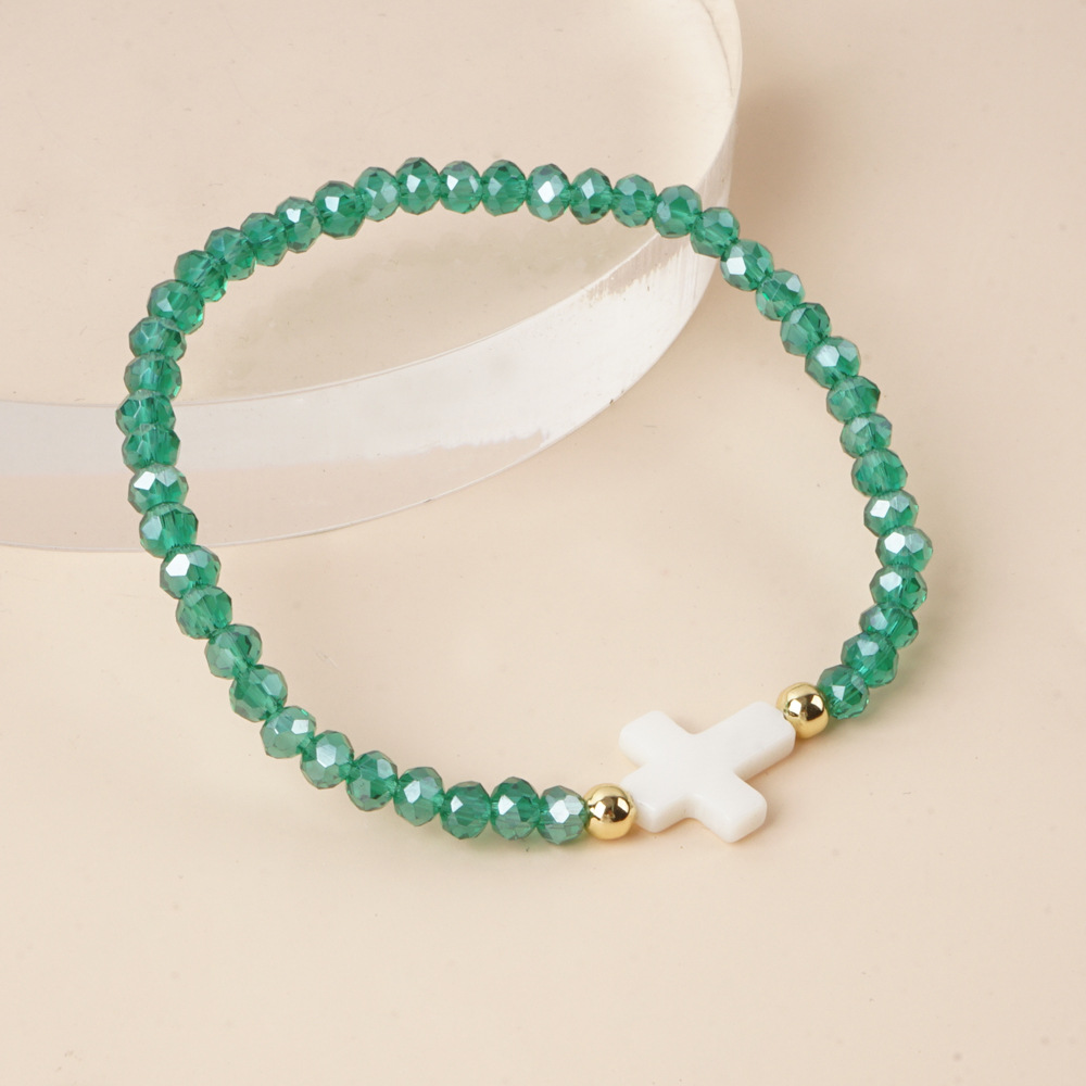 Simple Style Classic Style Solid Color Artificial Crystal Beaded Women's Bracelets display picture 10