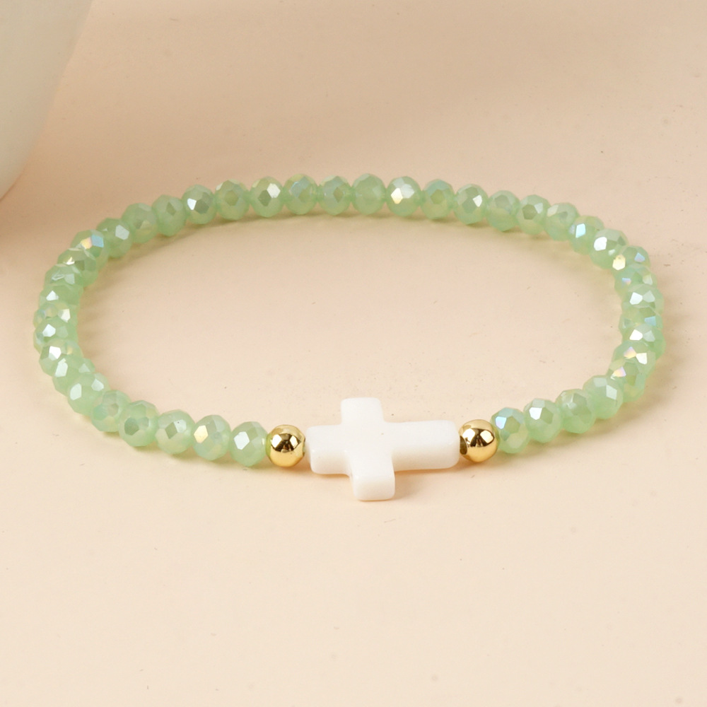 Simple Style Classic Style Solid Color Artificial Crystal Beaded Women's Bracelets display picture 11