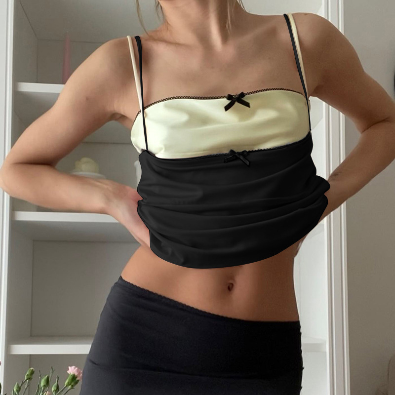 Women's Vest Tank Tops Sexy Bow Knot display picture 7