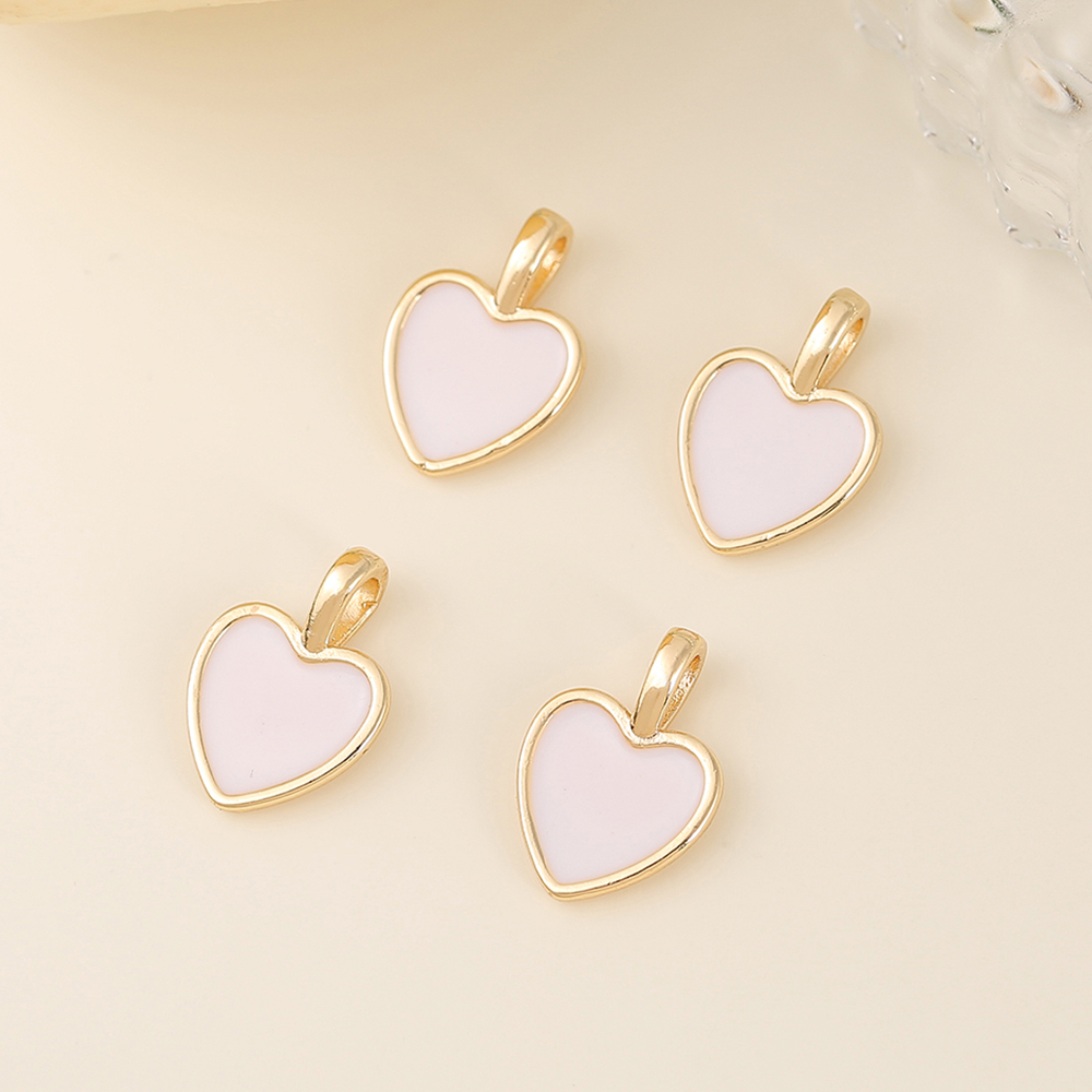 1 Piece 15 * 10mm Copper 18K Gold Plated Heart Shape Polished Pendant display picture 4