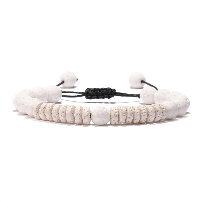 Ethnic Style Simple Style Round Natural Stone Beaded Unisex Bracelets display picture 6