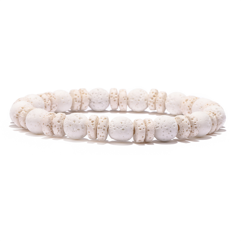 Ethnic Style Simple Style Round Natural Stone Beaded Unisex Bracelets display picture 2
