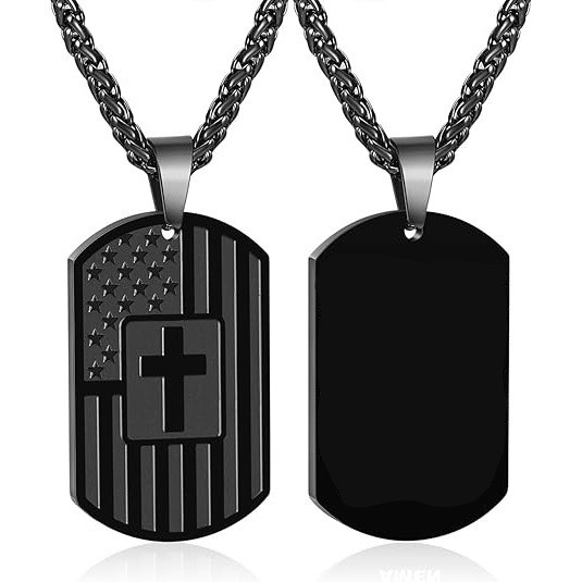 Casual Modern Style Cross 304 Stainless Steel Men's Pendant Necklace display picture 4
