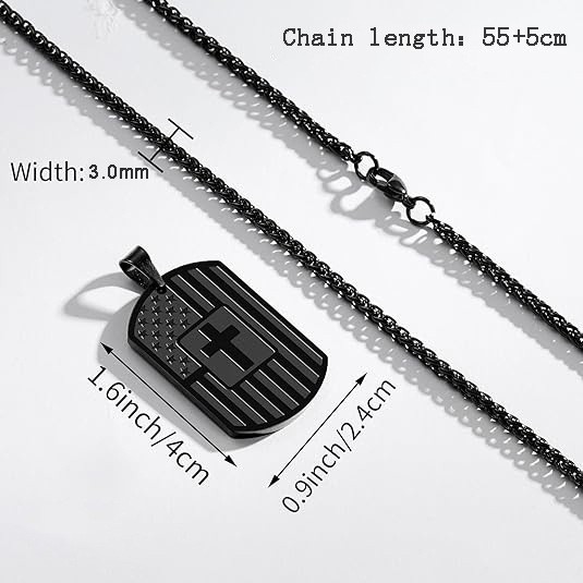 Casual Modern Style Cross 304 Stainless Steel Men's Pendant Necklace display picture 6