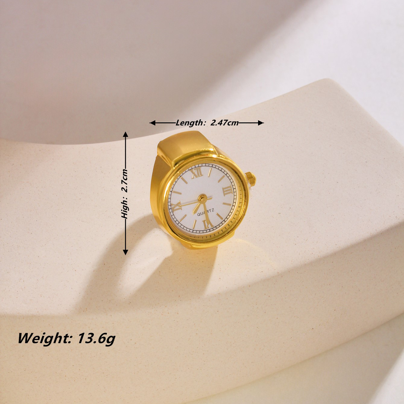 Classic Style Simple Style Solid Color 201 Stainless Steel Women's Rings display picture 4