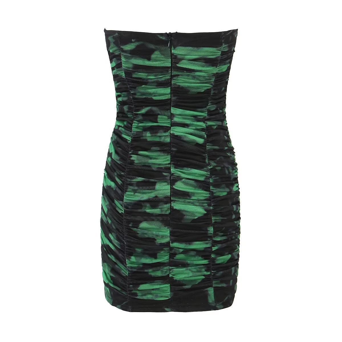 Women's Sheath Dress Streetwear Strapless Backless Sleeveless Abstract Midi Dress Daily display picture 16