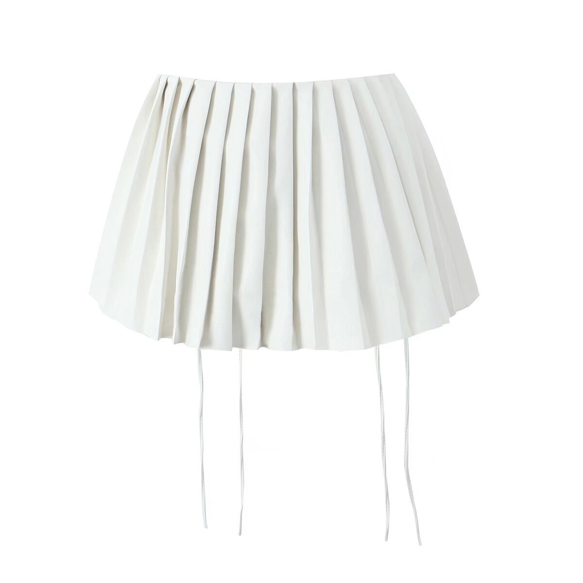 Summer Sexy Solid Color Pu Polyester Above Knee Skirts display picture 5