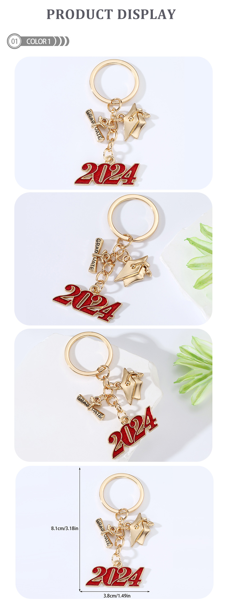 Modern Style Classic Style Letter Number Alloy Bag Pendant Keychain display picture 1