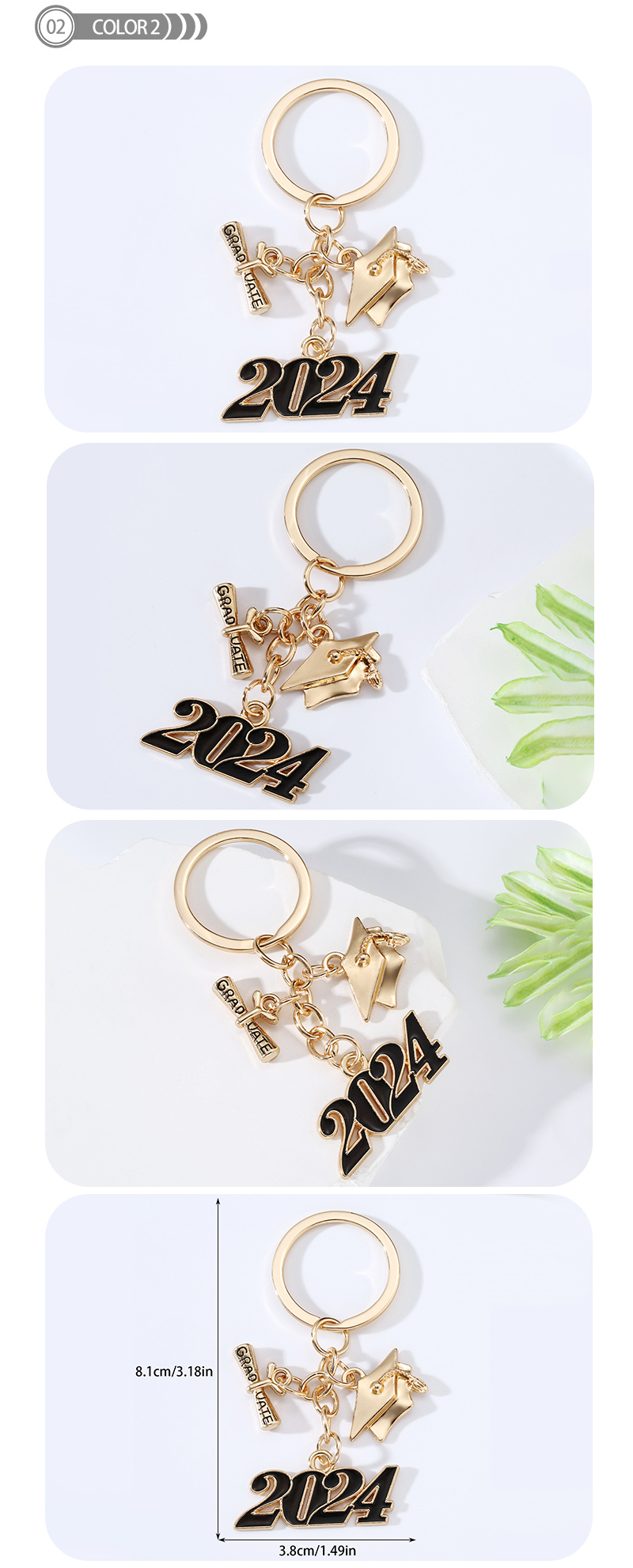Modern Style Classic Style Letter Number Alloy Bag Pendant Keychain display picture 2