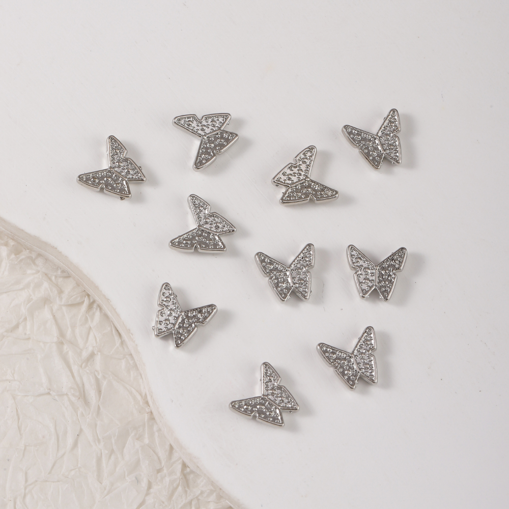 Sweet Simple Style Butterfly Zinc Alloy Nail Decoration Accessories 60 Pieces Per Pack display picture 7