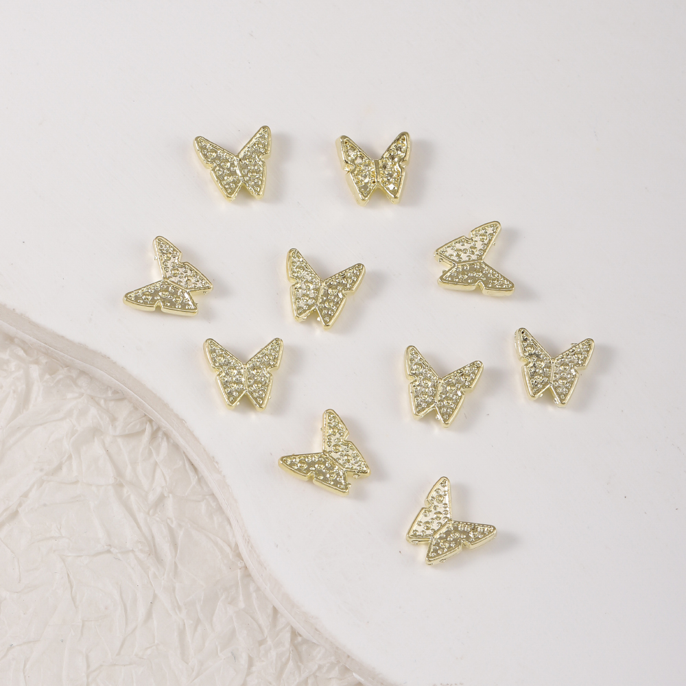 Sweet Simple Style Butterfly Zinc Alloy Nail Decoration Accessories 60 Pieces Per Pack display picture 6