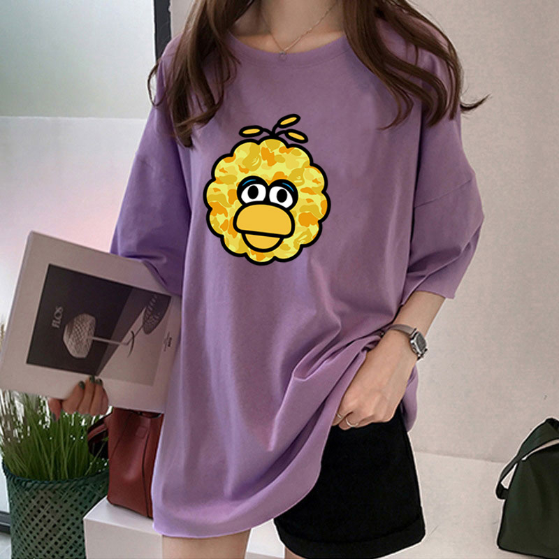 Women's T-shirt Short Sleeve T-Shirts Printing Casual Cartoon display picture 2