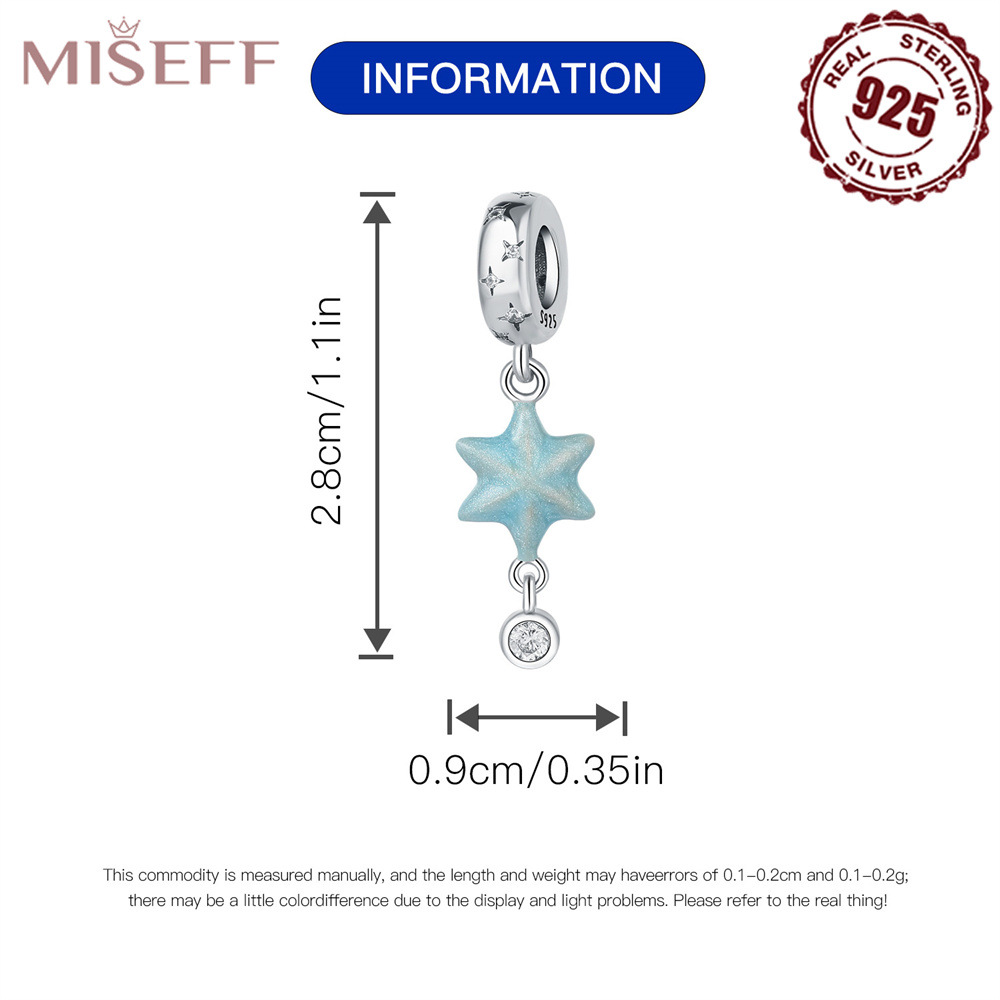 1 Piece 10 * 20mm 10*21mm 9*28mm Sterling Silver Zircon Rainbow Star Moon Polished Pendant display picture 1