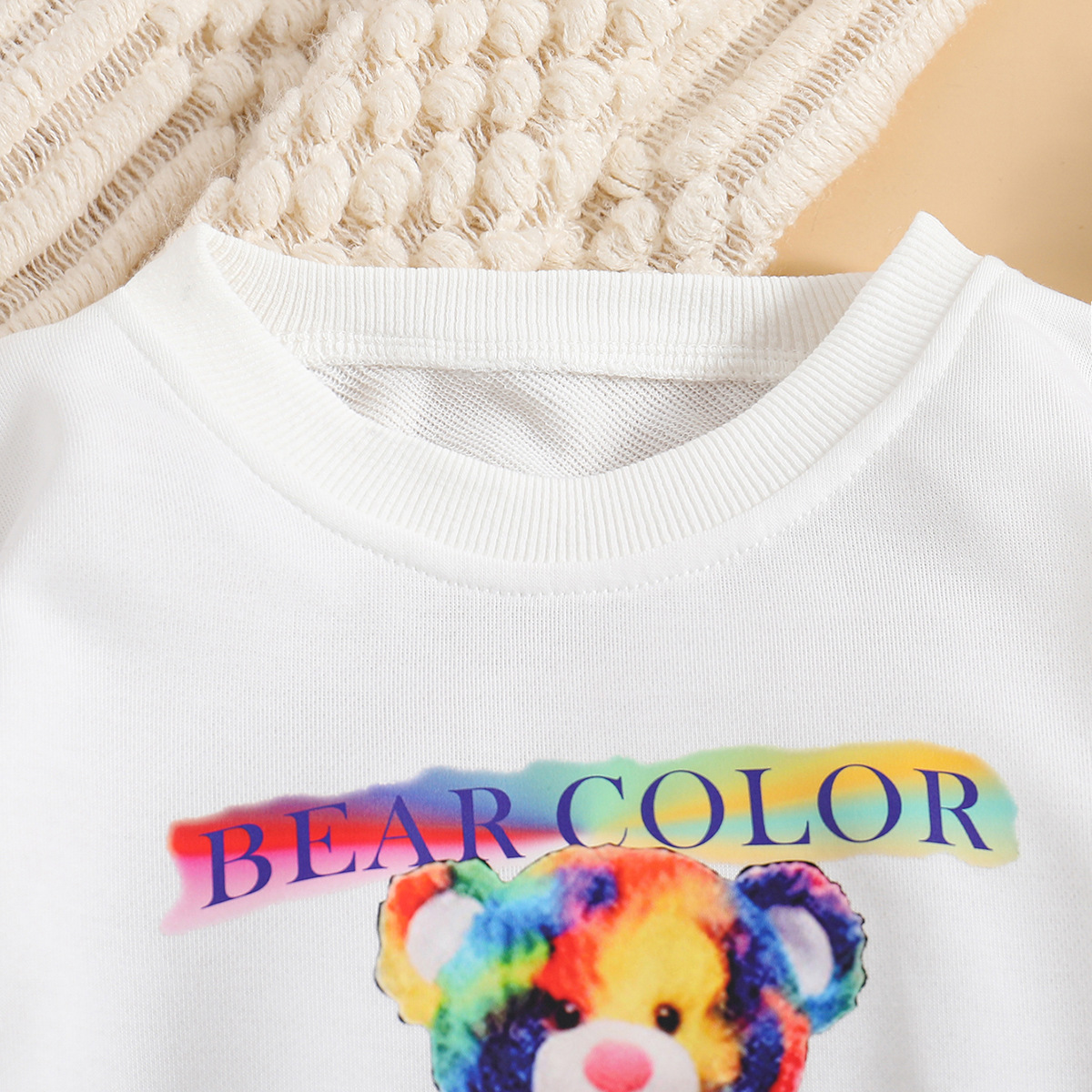 Casual Bear Polyester Girls Clothing Sets display picture 2