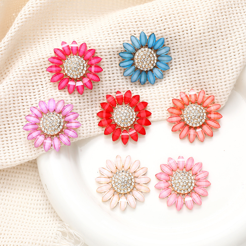 1 Piece Alloy Resin Flower Beads display picture 16