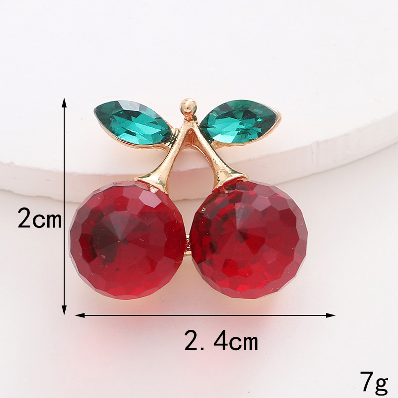 1 Piece Metal Cherry Pineapple Watermelon Beads display picture 18