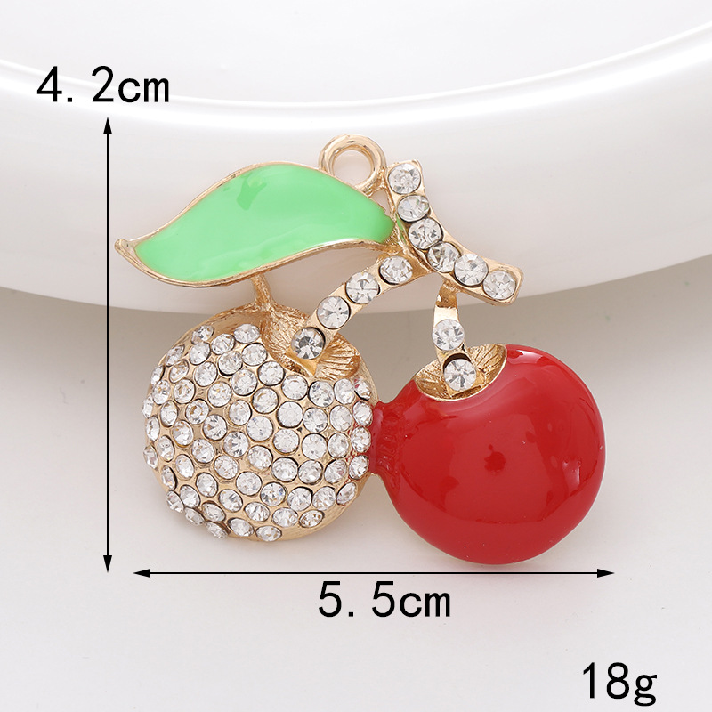 1 Piece Metal Cherry Pineapple Watermelon Beads display picture 30