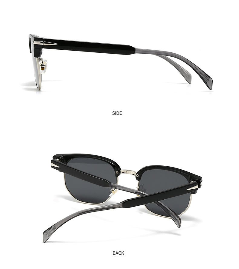 Hawaiian Modern Style Classic Style Geometric Pc Square Half Frame Men's Sunglasses display picture 1