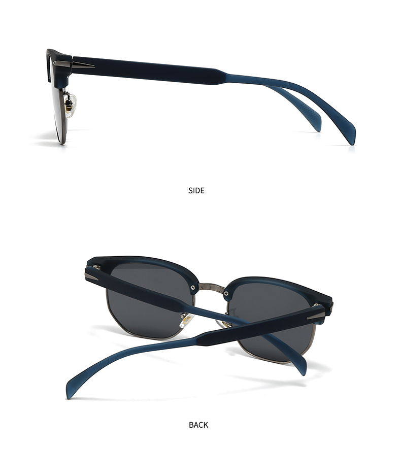 Hawaiian Modern Style Classic Style Geometric Pc Square Half Frame Men's Sunglasses display picture 12