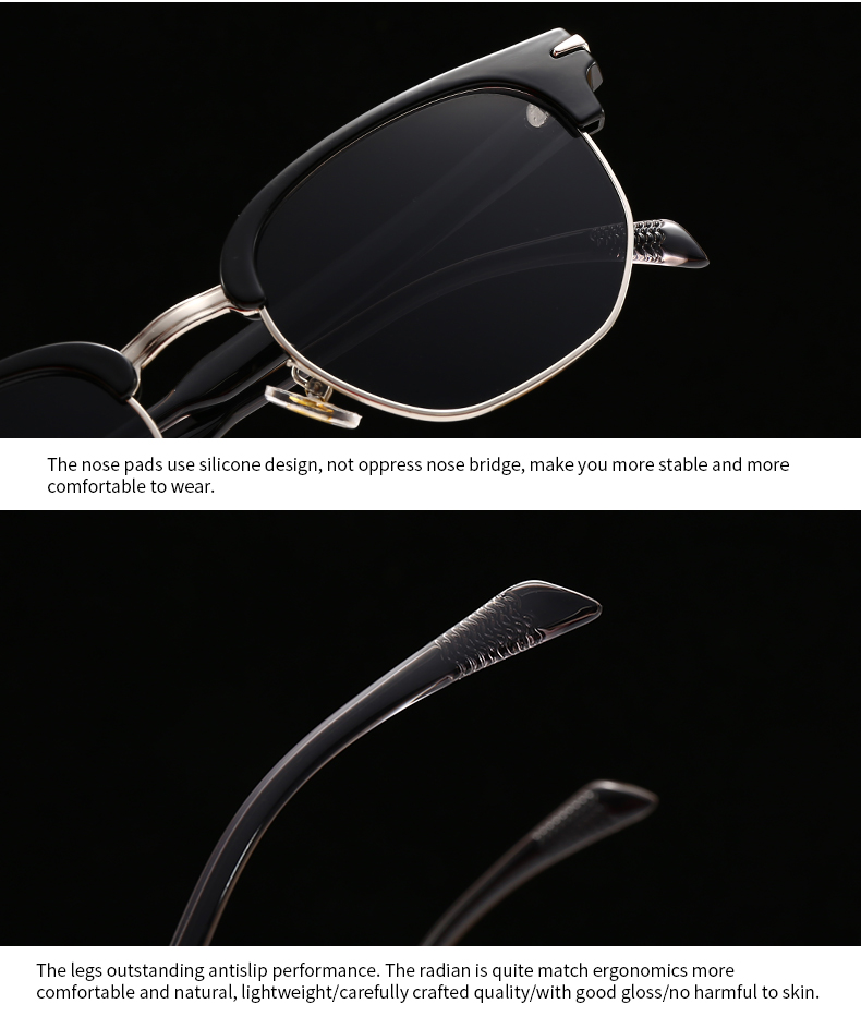 Hawaiisch Moderner Stil Klassischer Stil Geometrisch Pc Quadrat Halbbild Männer Sonnenbrille display picture 16