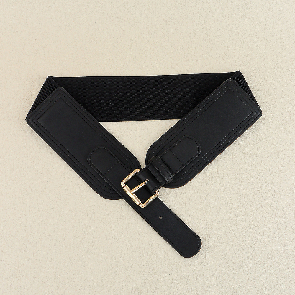 Casual Formal Simple Style Solid Color Pu Leather Belt Buckle Women's Leather Belts display picture 5