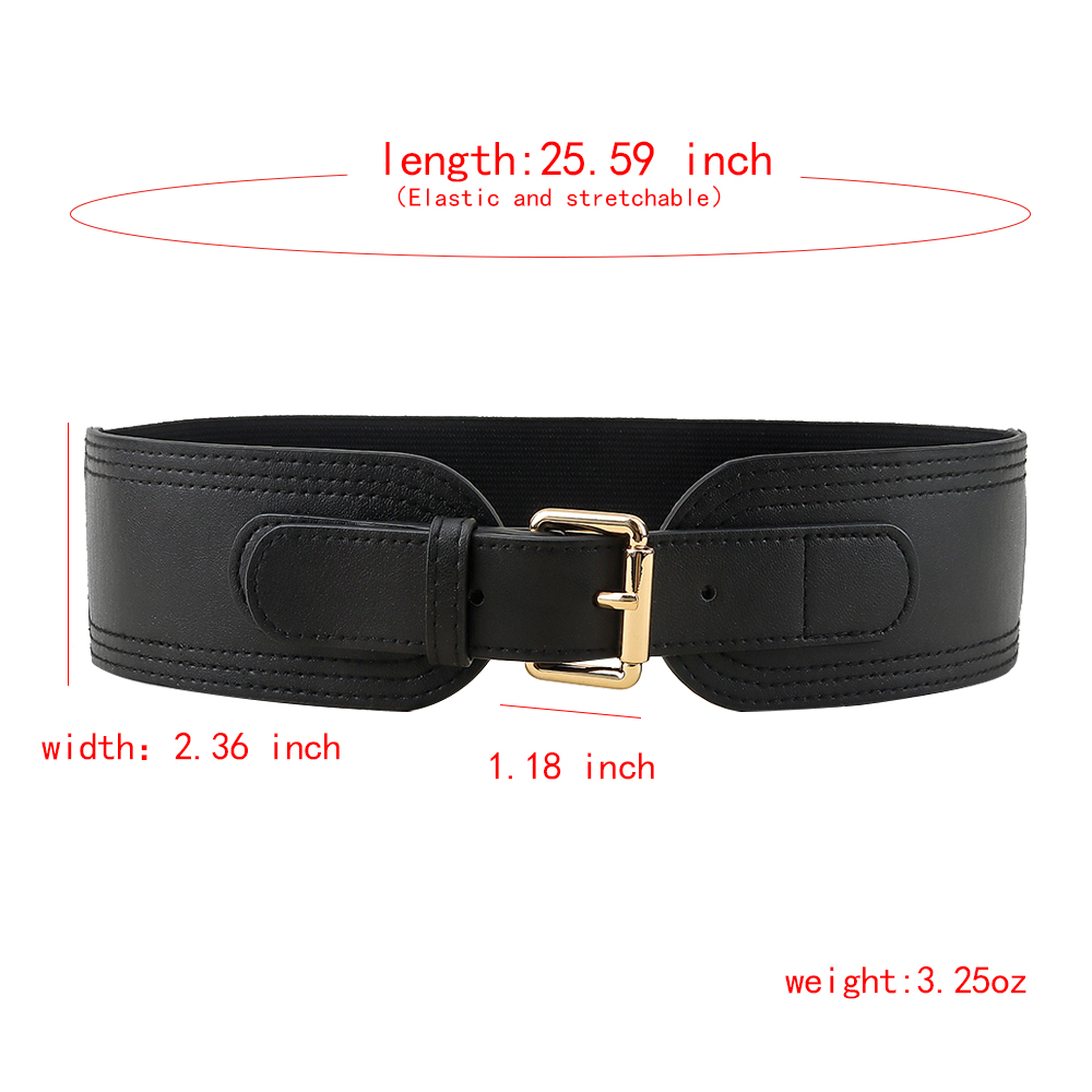 Casual Formal Simple Style Solid Color Pu Leather Belt Buckle Women's Leather Belts display picture 2