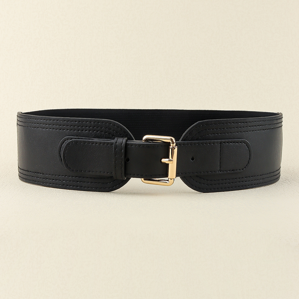 Casual Formal Simple Style Solid Color Pu Leather Belt Buckle Women's Leather Belts display picture 3