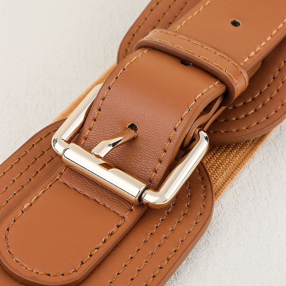 Casual Formal Simple Style Solid Color Pu Leather Belt Buckle Women's Leather Belts display picture 9