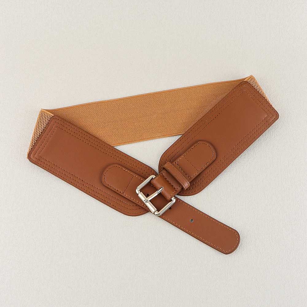 Casual Formal Simple Style Solid Color Pu Leather Belt Buckle Women's Leather Belts display picture 10