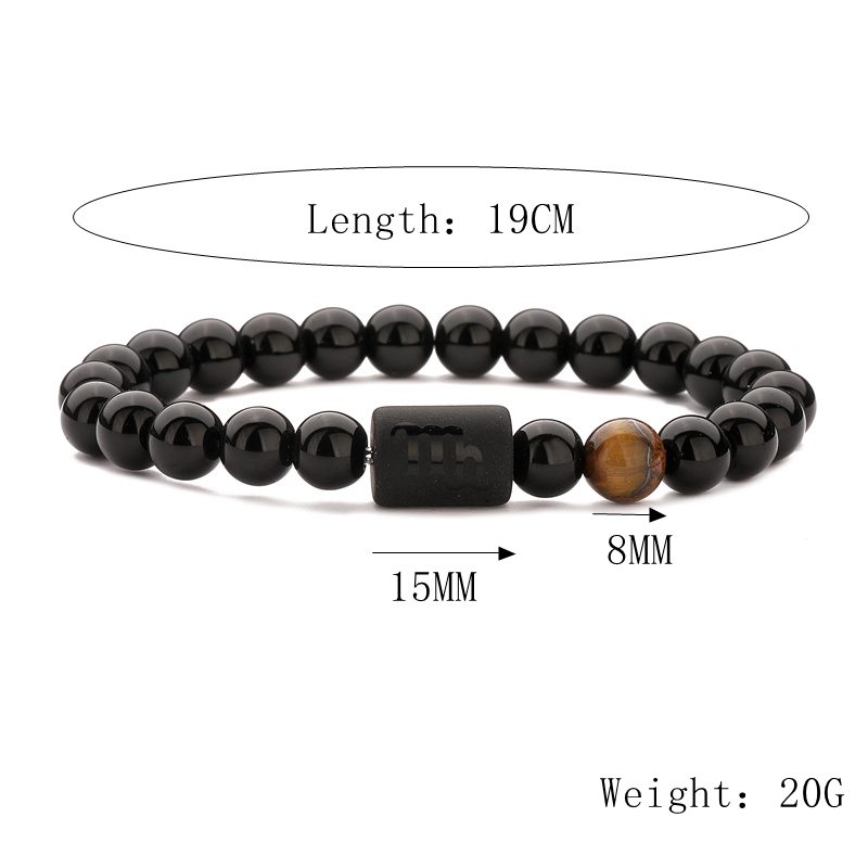 Basic Classic Style Round Natural Stone Agate Beaded Unisex Bracelets display picture 13