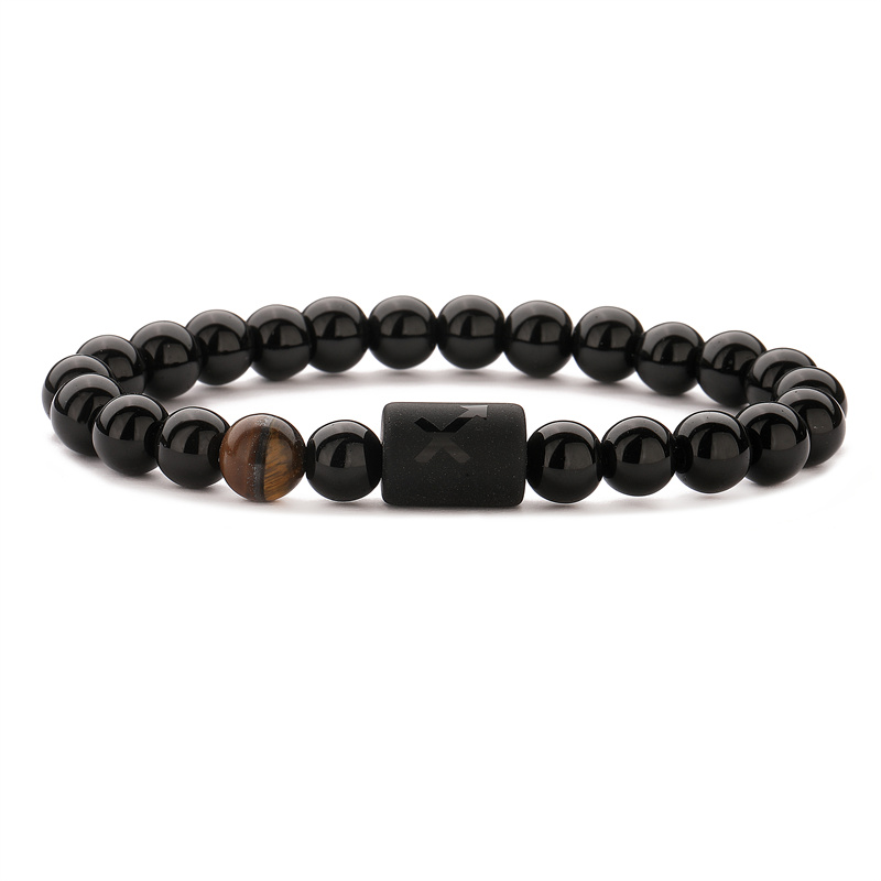Basic Classic Style Round Natural Stone Agate Beaded Unisex Bracelets display picture 10