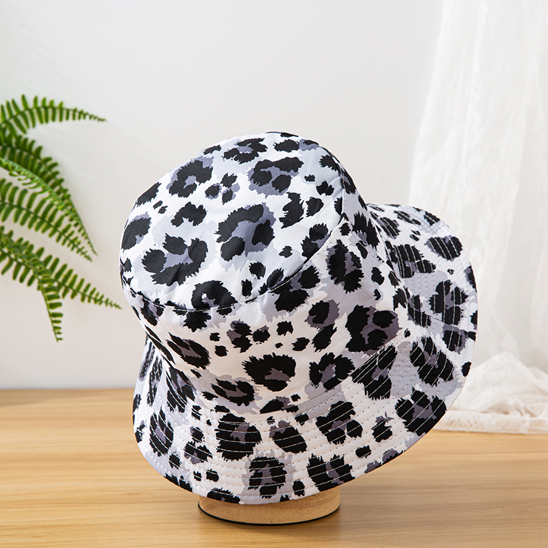 Unisex Casual Vacation Leopard Printing Flat Eaves Bucket Hat display picture 2