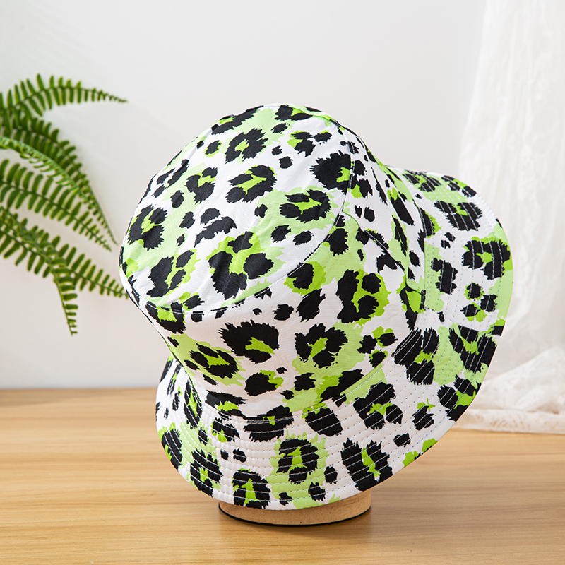 Unisex Casual Vacation Leopard Printing Flat Eaves Bucket Hat display picture 3
