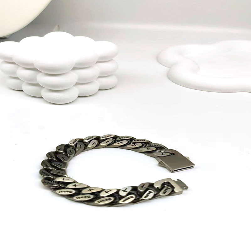 Simple Style Classic Style Cool Style Solid Color Titanium Steel Bracelets In Bulk display picture 3