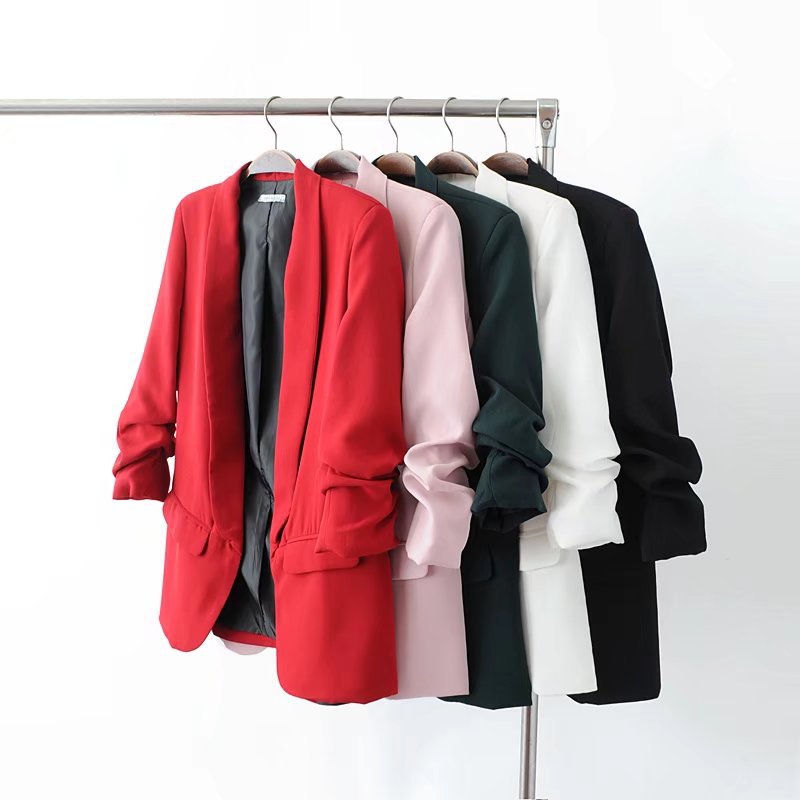 Women's Long Sleeve Blazers British Style Solid Color display picture 2