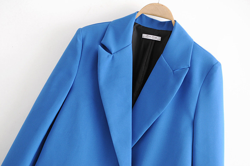 Women's Long Sleeve Blazers Elegant Solid Color display picture 8