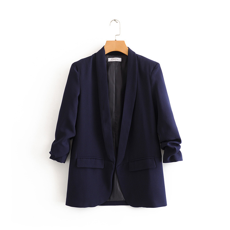 Women's Long Sleeve Blazers British Style Solid Color display picture 19