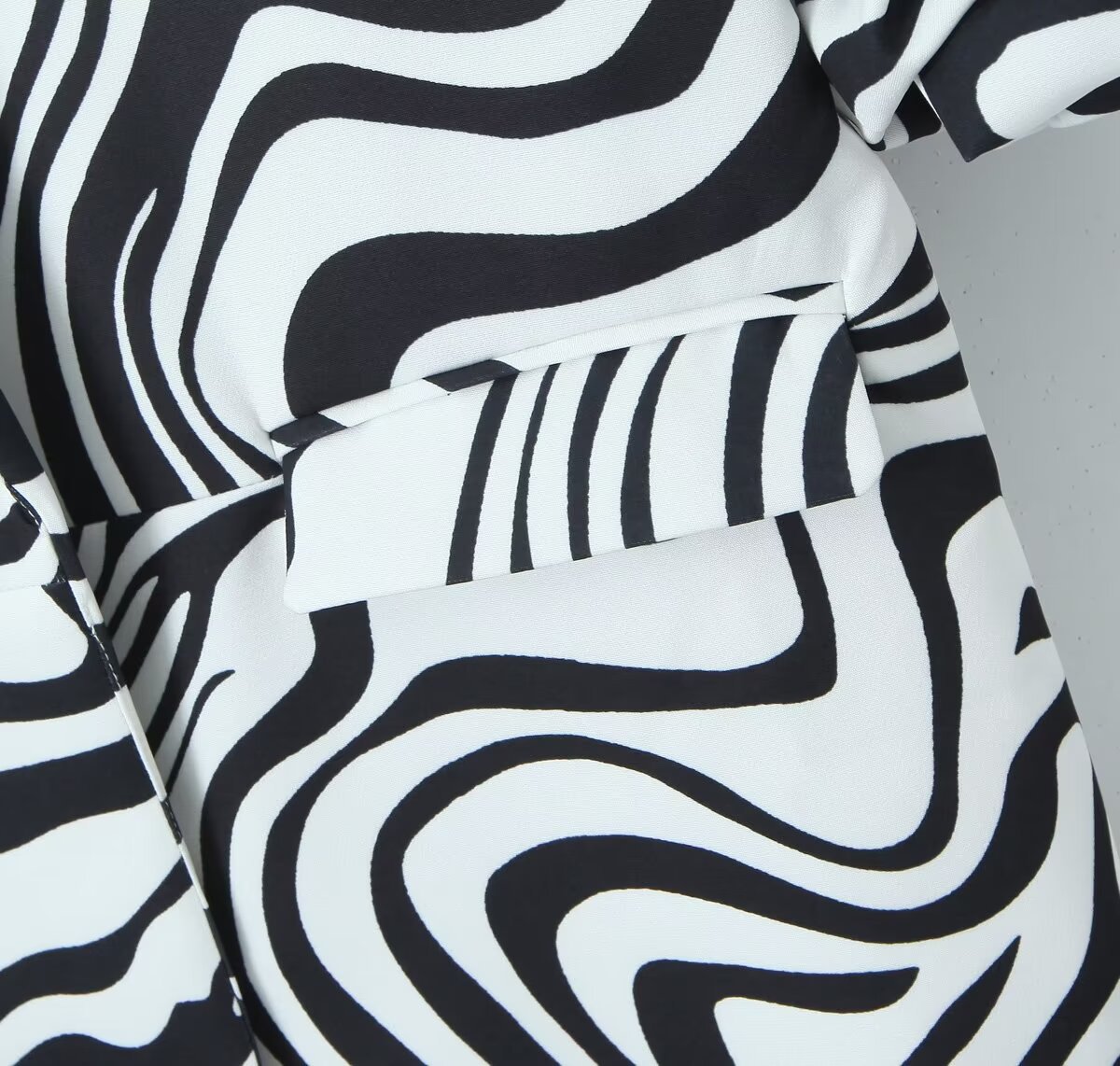 Women's Long Sleeve Blazers Pocket Streetwear Zebra display picture 4