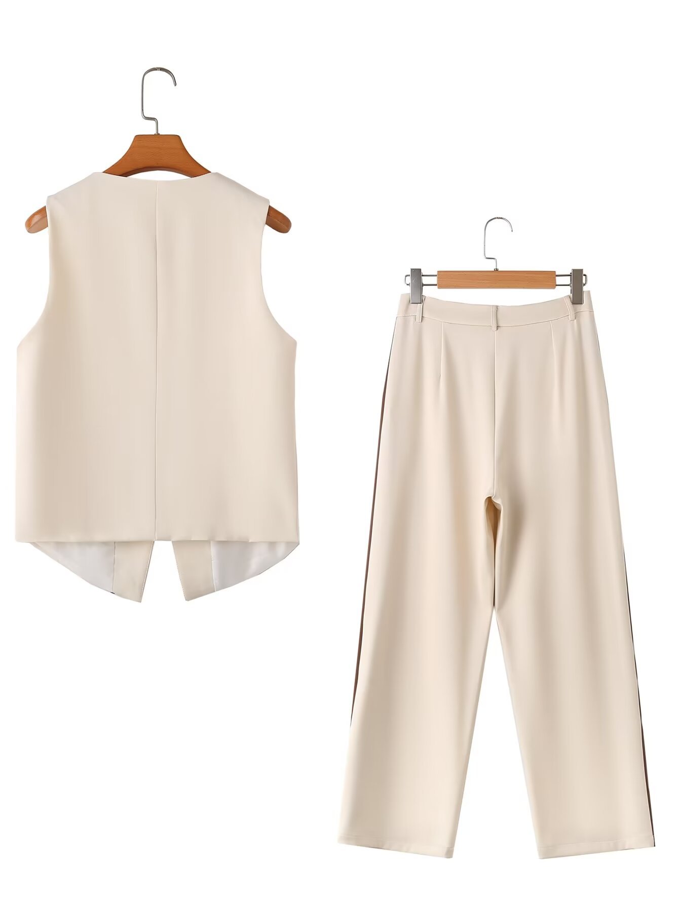 Täglich Frau Britischer Stil Einfarbig Polyester Hosen-Sets Hosen-Sets display picture 2