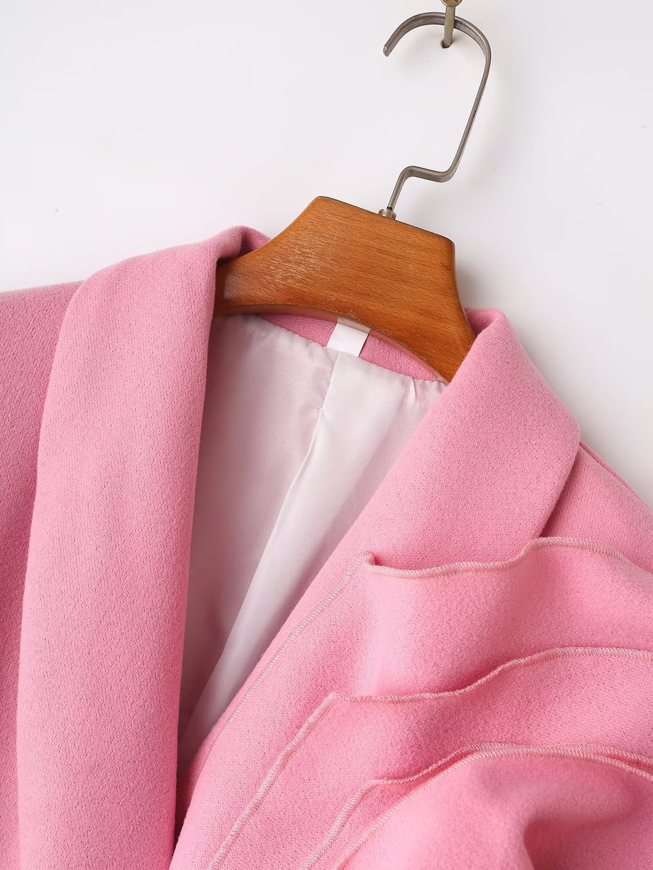 Women's Long Sleeve Blazers Pocket Elegant Solid Color display picture 4