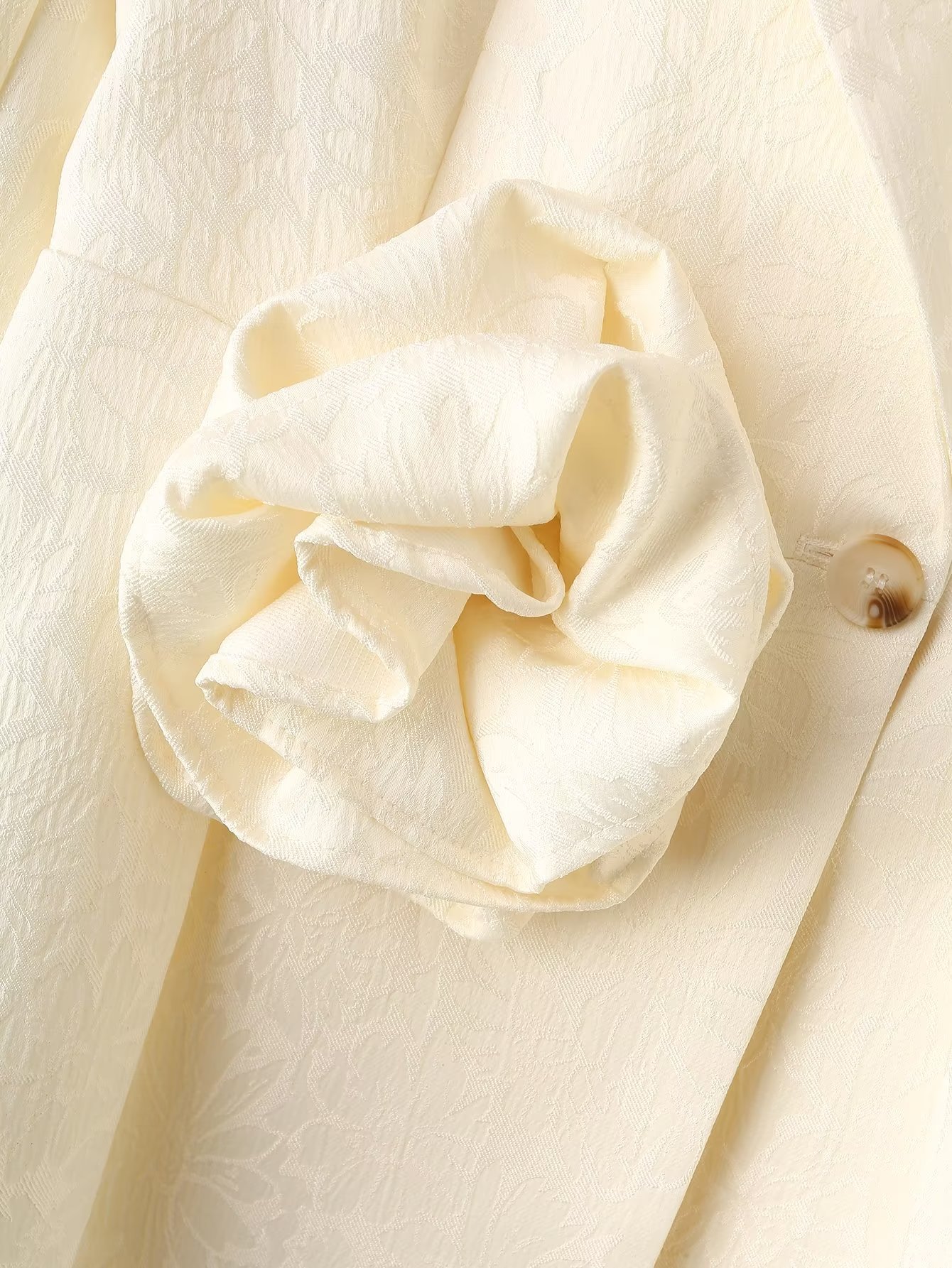 Women's Long Sleeve Blazers Pocket Elegant Solid Color Flower display picture 5