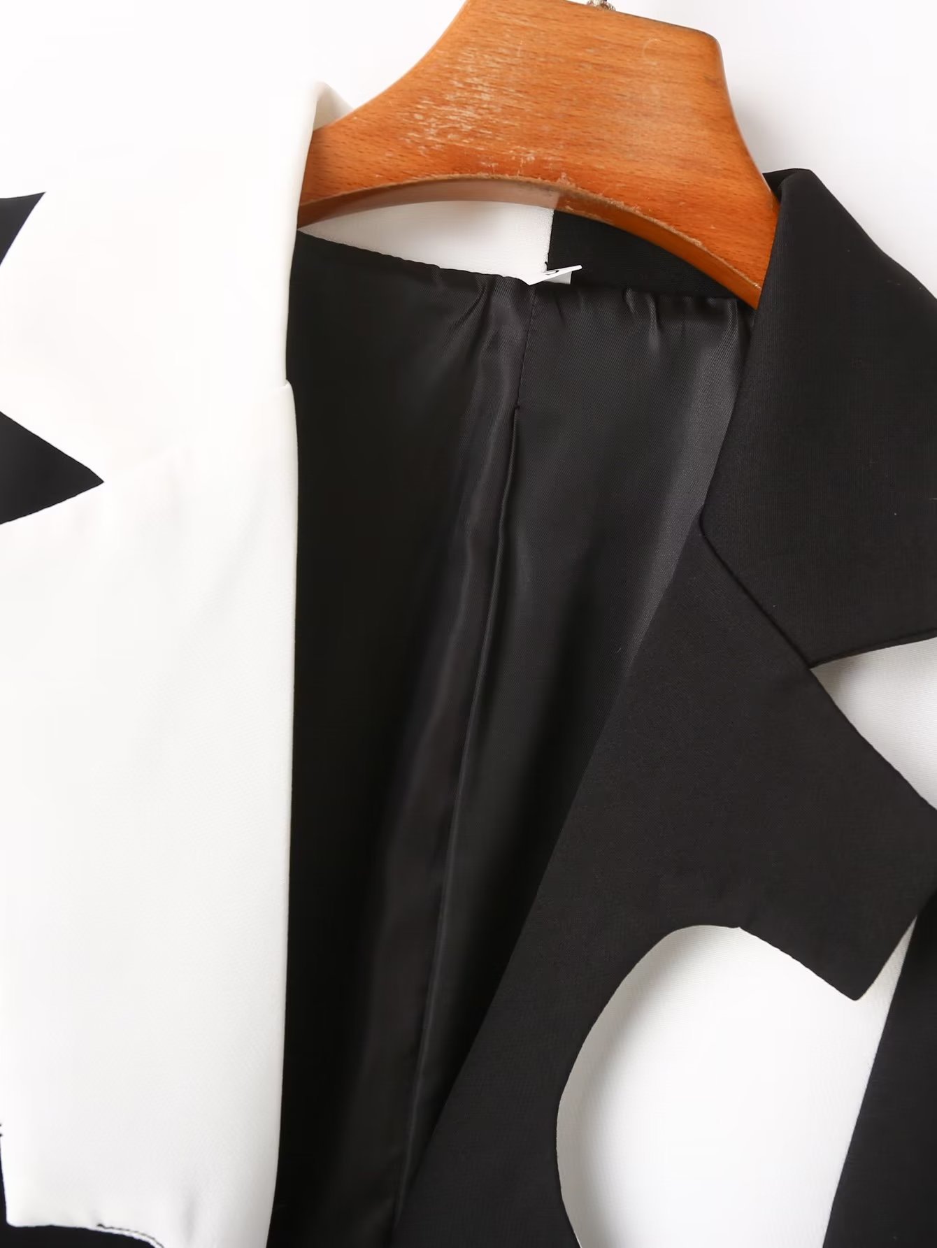 Women's Long Sleeve Blazers Contrast Binding Streetwear Zebra display picture 5