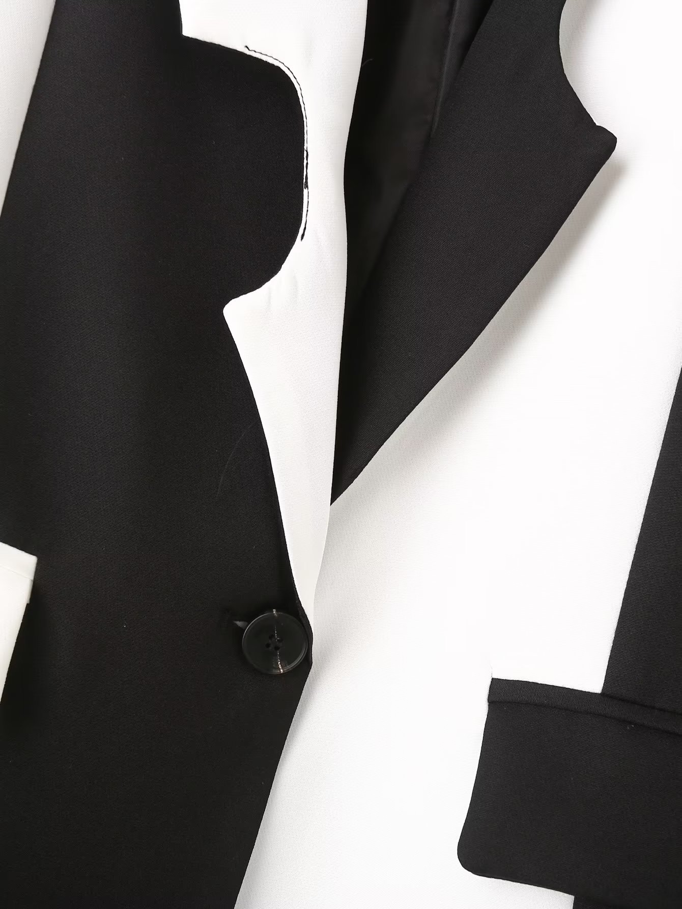 Women's Long Sleeve Blazers Contrast Binding Streetwear Zebra display picture 6