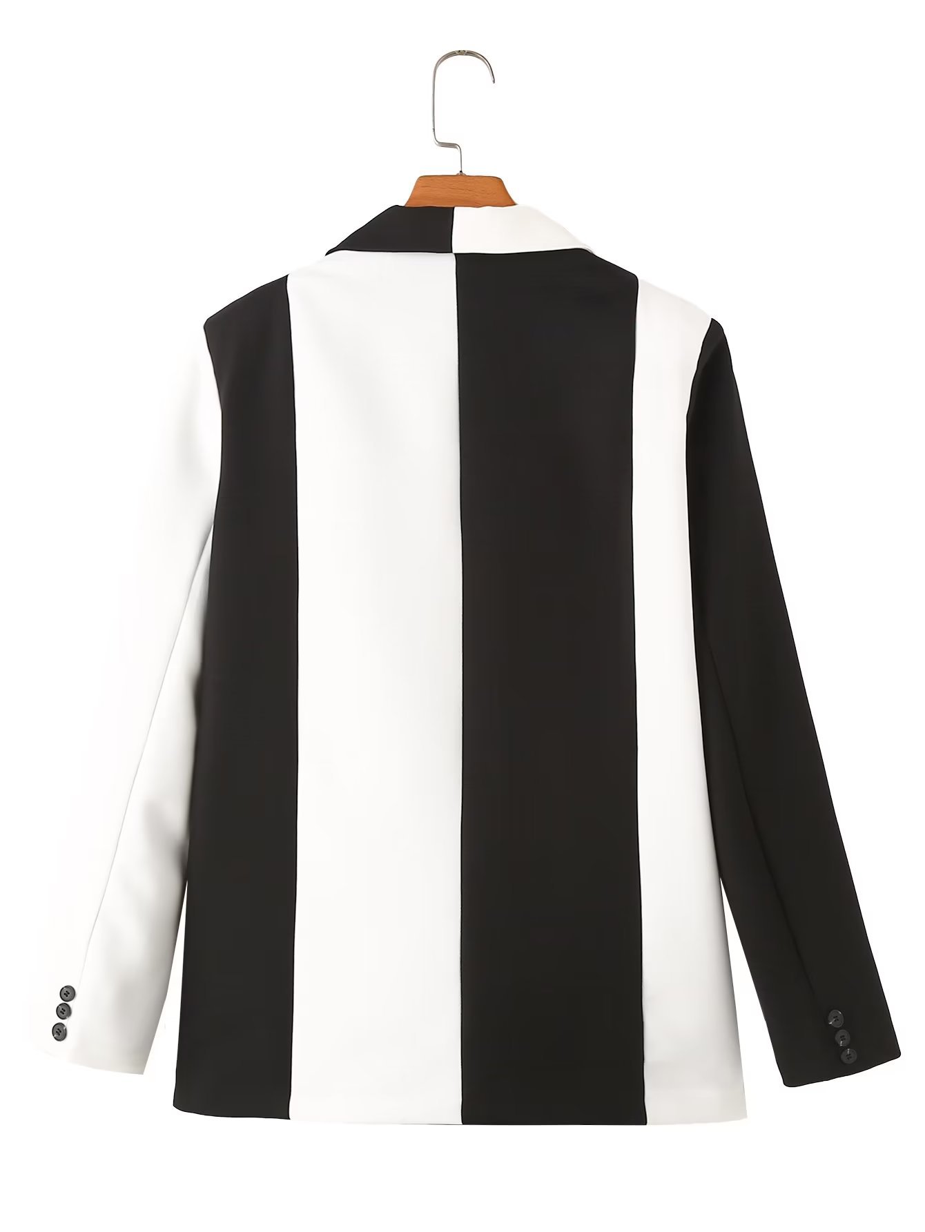 Women's Long Sleeve Blazers Contrast Binding Streetwear Zebra display picture 15