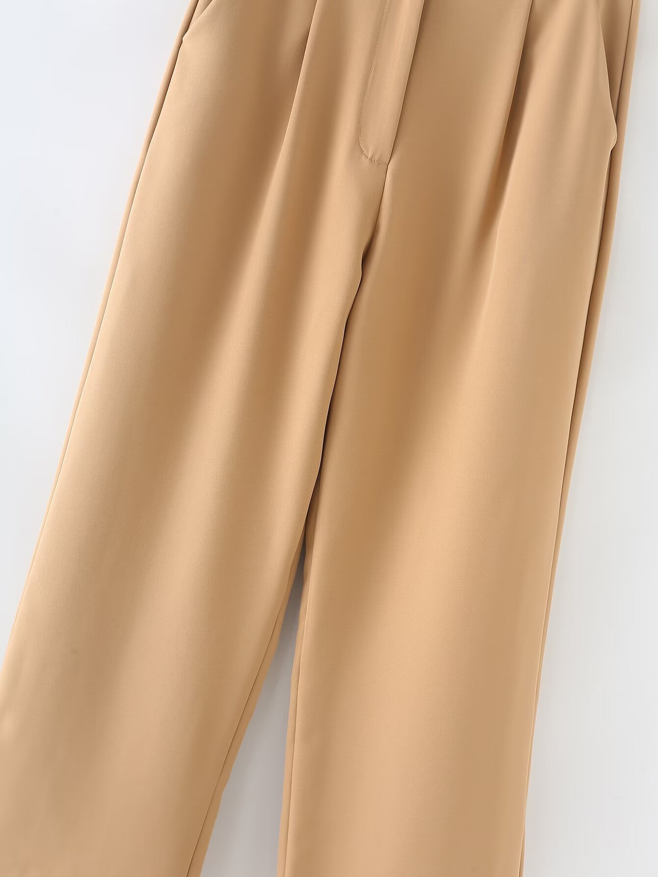 Daily Women's Elegant Solid Color Polyester Pleated Pants Sets Pants Sets display picture 19