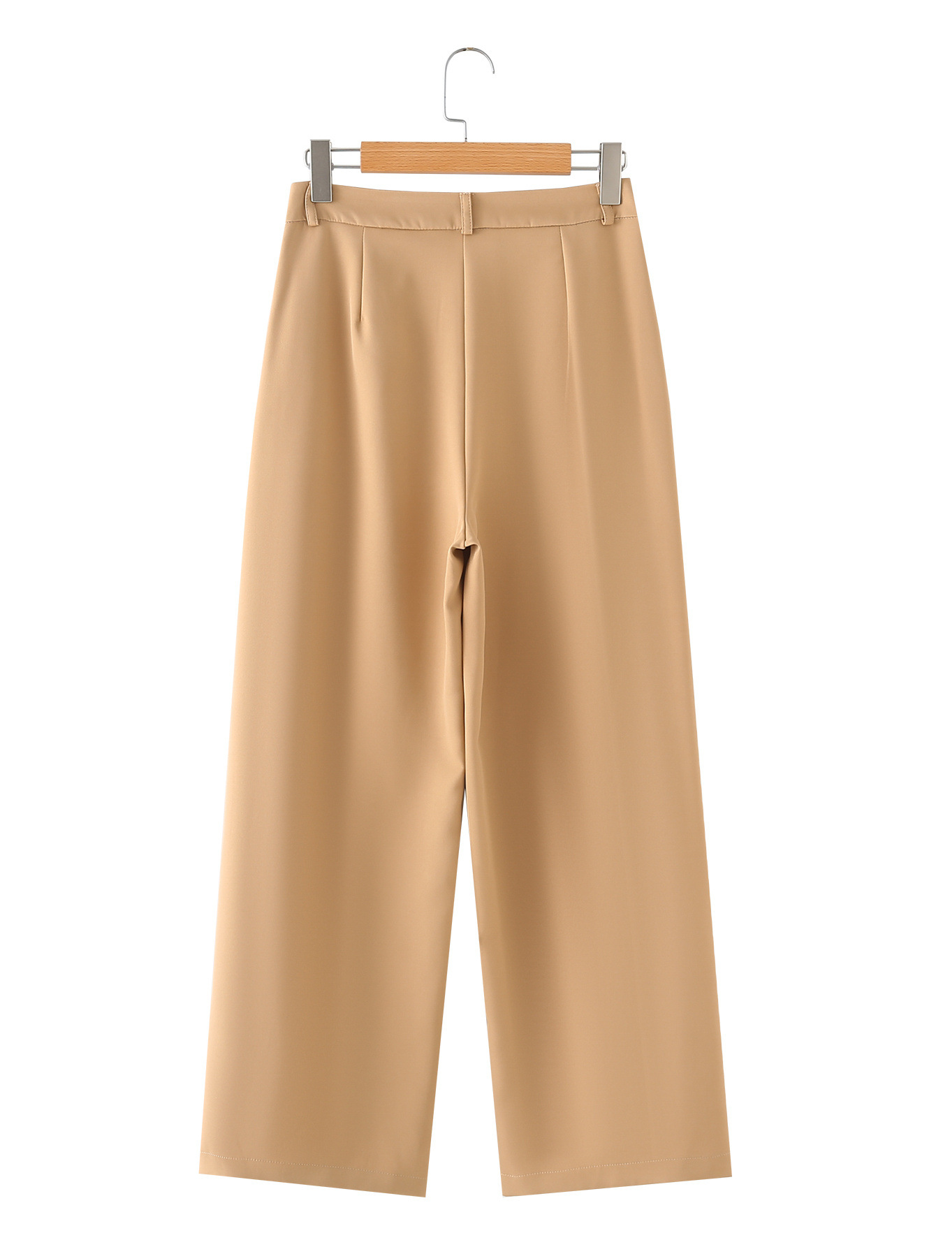 Daily Women's Elegant Solid Color Polyester Pleated Pants Sets Pants Sets display picture 21