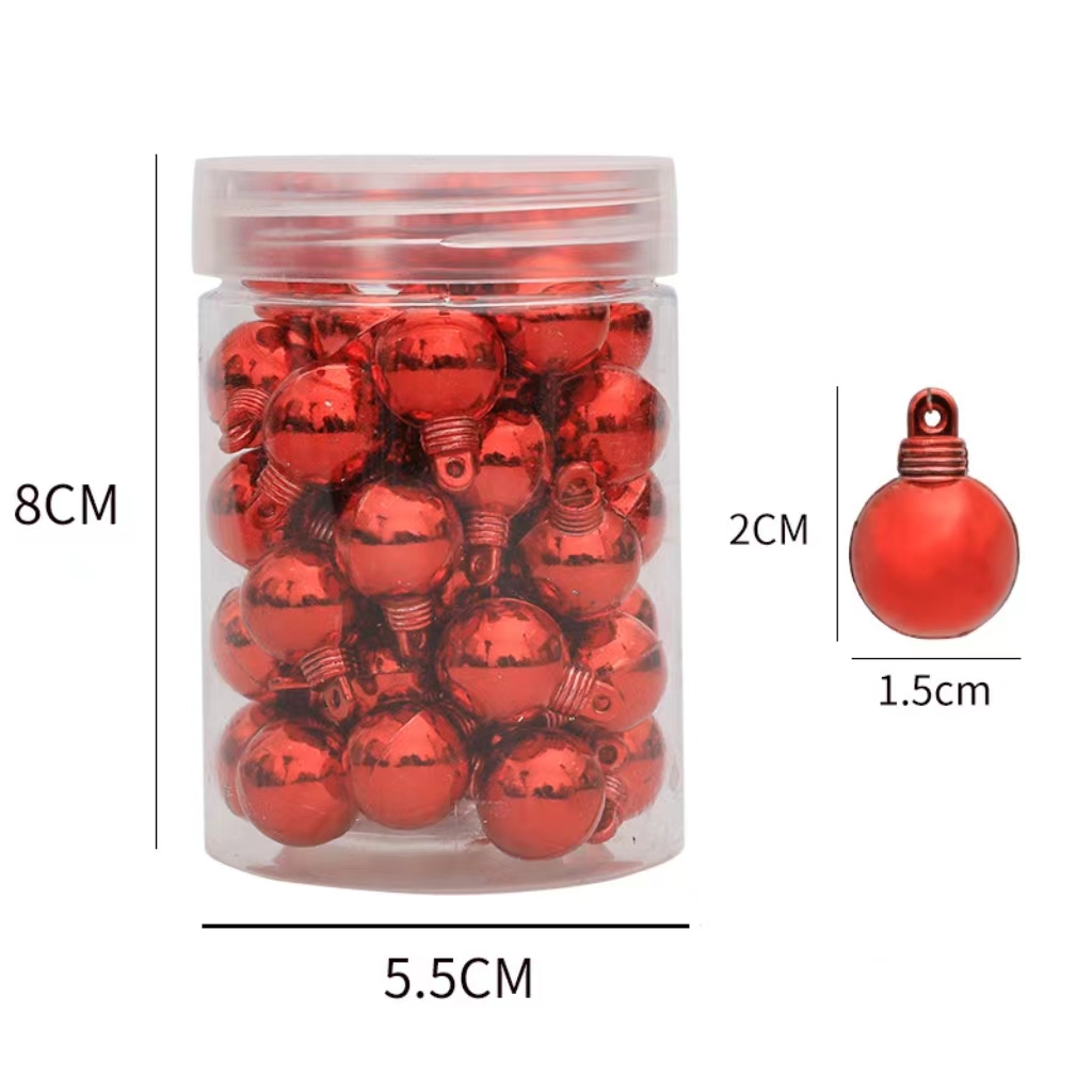Christmas Christmas Solid Color Plastic Party Hanging Ornaments Decorative Props display picture 11