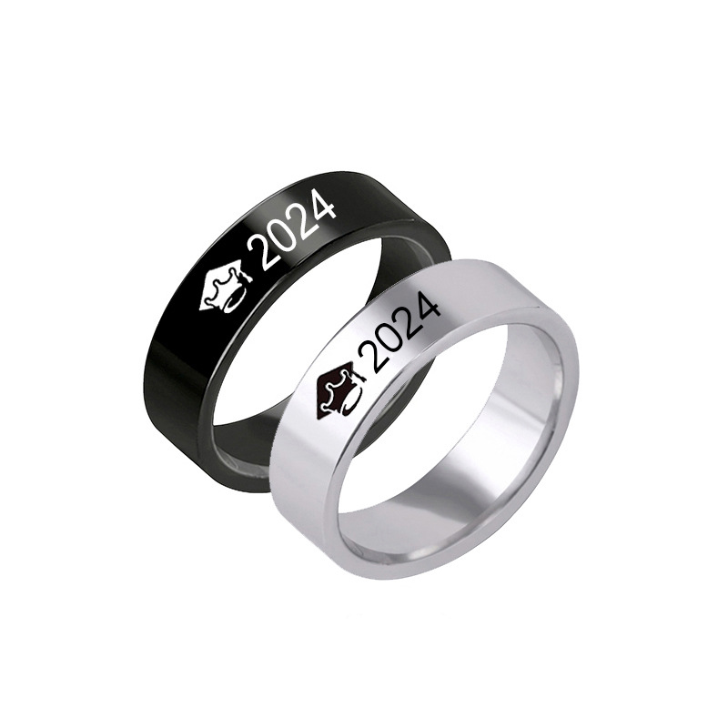 Simple Style Number 316 Stainless Steel  Women's Rings display picture 3